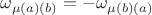 $\omega _{\mu \left( a \right)\left( b \right)}  =  - \omega _{\mu \left( b \right)\left( a \right)} $