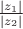 $\frac {|z_1|}{|z_2|}$