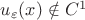 $u_\varepsilon(x)\notin C^1$