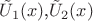 $\tilde{U}_1(x)$,$\tilde{U}_2(x)$