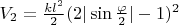 $V_2=\frac{kl^2}{2}(2|\sin\frac{\varphi}{2}|-1)^2$