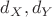 $d_{X},d_{Y}$