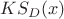 $KS_D(x)$