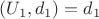 $(U_1,d_1) = d_1$