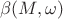 $\beta(M,\omega)$