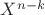 $X^{n-k}$