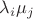 $\lambda_i\mu_j$