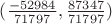 $(\frac{-52984}{71797},\frac{87347}{71797})$ $(\frac{-52984}{71797},\frac{87347}{71797})$