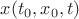 $x(t_0,x_0,t)$