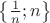 $\left\lbrace\frac{1}{n}; n\right\rbrace$