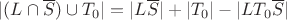 $|(L\cap\overline S)\cup T_0| =  |L\overline S| + |T_0| - |LT_0\overline S|$
