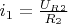$i_1=\frac{U_R_2}{R_2}$