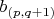 $b_{(p, q+1)} $