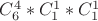 $C_6^4*C_1^1*C_1^1$