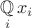 \[
\mathop \mathbb{Q}\limits_i x_i 
\]