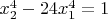 $x_2^4 - 24x_1^4 = 1$