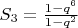 $S_3=\frac{1-q^6}{1-q^2}$