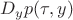 $ D_y p(\tau, y) $