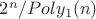 $2^n/Poly_1(n)$