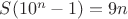 $S(10^n-1)=9n$
