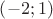 $\left (-2;1\right )$ $\left (-2;1\right )$