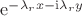 $\mathrm{e}^{-\lambda_rx-\mathrm{i}\lambda_ry}$