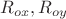 $R_{ox}, R_{oy}$