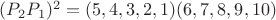 $(P_2P_1)^2 = (5,4,3,2,1)(6,7,8,9,10)$