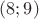 $(8;9)$