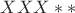 $XXX**$