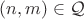 $(n,m)\in\mathcal Q$