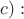 $c):$ $c):$