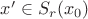 $x'\in S_{r}(x_0)$