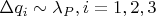 \Delta{q_{i}}\sim\lambda_{P} ,i=1,2,3