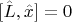 $[\hat{L},\hat{x}]=0$