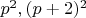 $p^2,(p+2)^2$