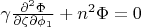 $\gamma\frac{\partial^2 \Phi}{\partial \zeta \partial \phi_1}+n^2\Phi=0$