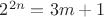 $2^{2n} = 3m+1$