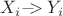 $X_i -\!\!\!\!> Y_i$