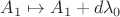 $A_1\mapsto A_1+d\lambda_0$