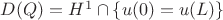 $D(Q)=H^1\cap \{u(0)=u(L)\}$
