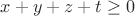 $x+y+z+t\ge0$