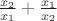 $\frac{x_2}{x_1}+\frac{x_1}{x_2}$ $\frac{x_2}{x_1}+\frac{x_1}{x_2}$