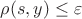 $\rho (s, y) \le \varepsilon$ $\rho (s, y) \le \varepsilon$