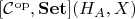 $[\mathcal{C}^\mathrm{op}, \mathbf{Set}](H_A, X)$