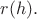 $r(h).$