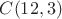 $ C(12,3) $ $ C(12,3) $