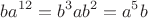 $$ba^{12}=b^3ab^2=a^5b$$