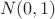 $~N(0,1)$