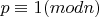 $  p\equiv 1 (mod n) $